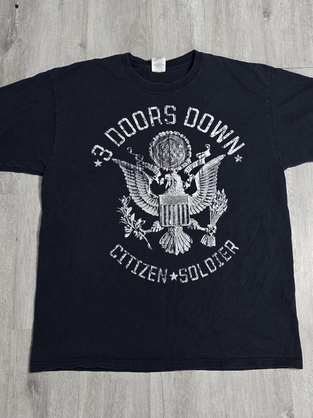 Y2K 2009 3 Doors Down USA Tour Tee Citizen Soldier Rock Grunge Band Size XL